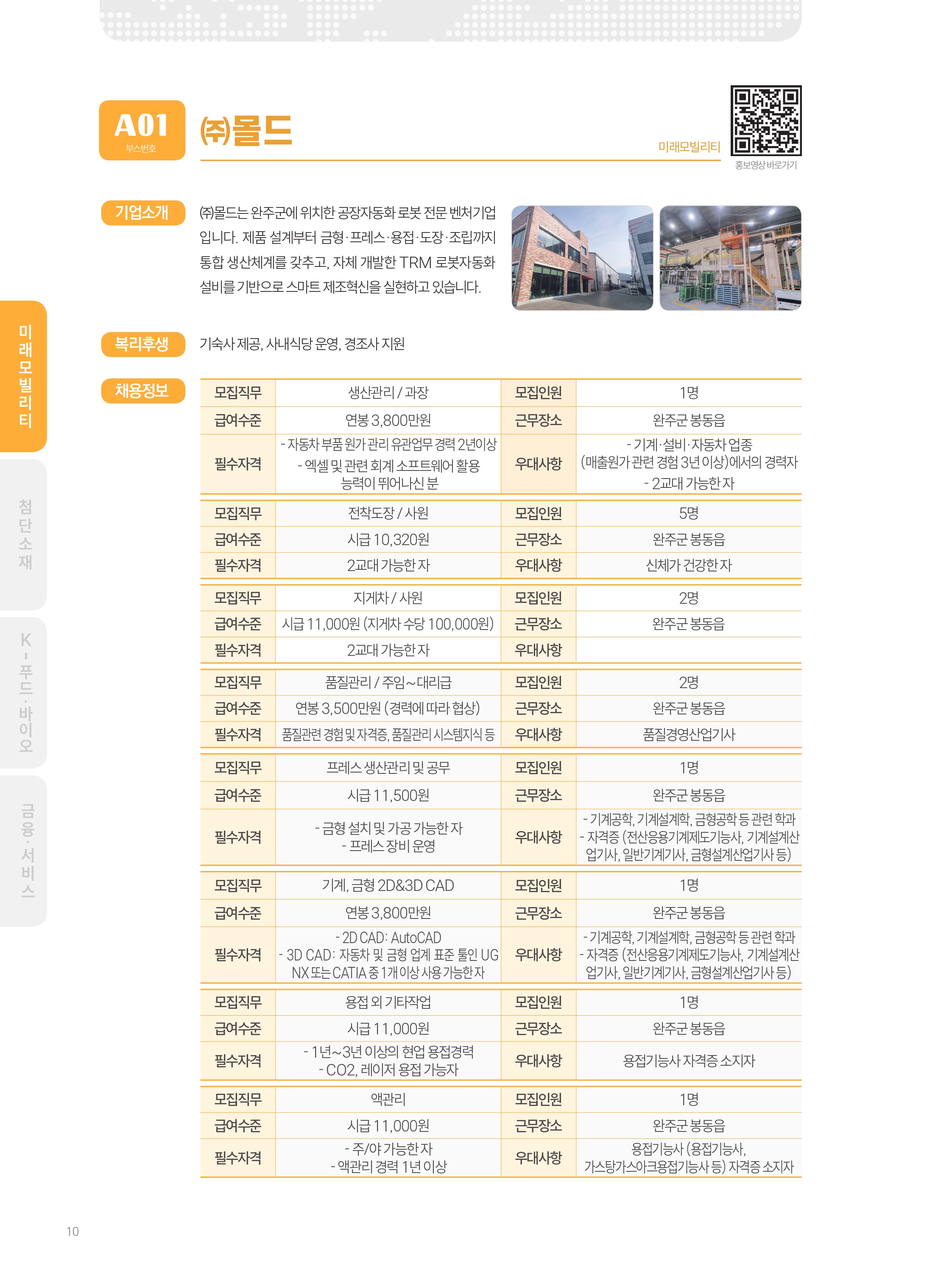 2026년도 (주)몰드 기업 소개 자료 이미지 1