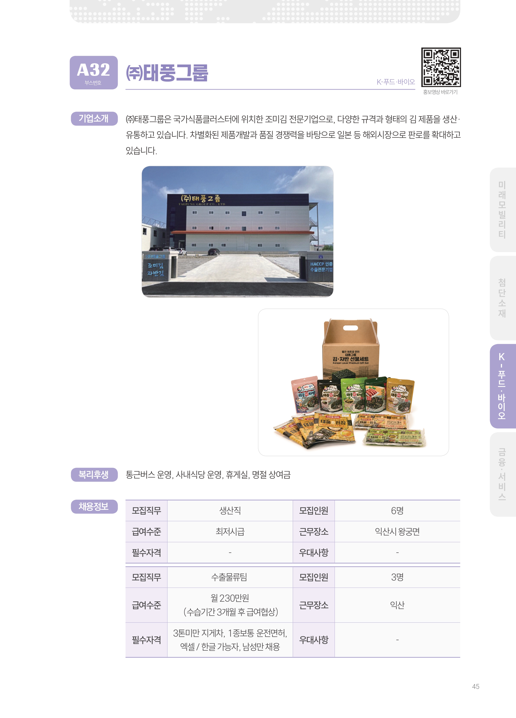 2026년도 (주)태풍그룹 기업 소개 자료 이미지 1
