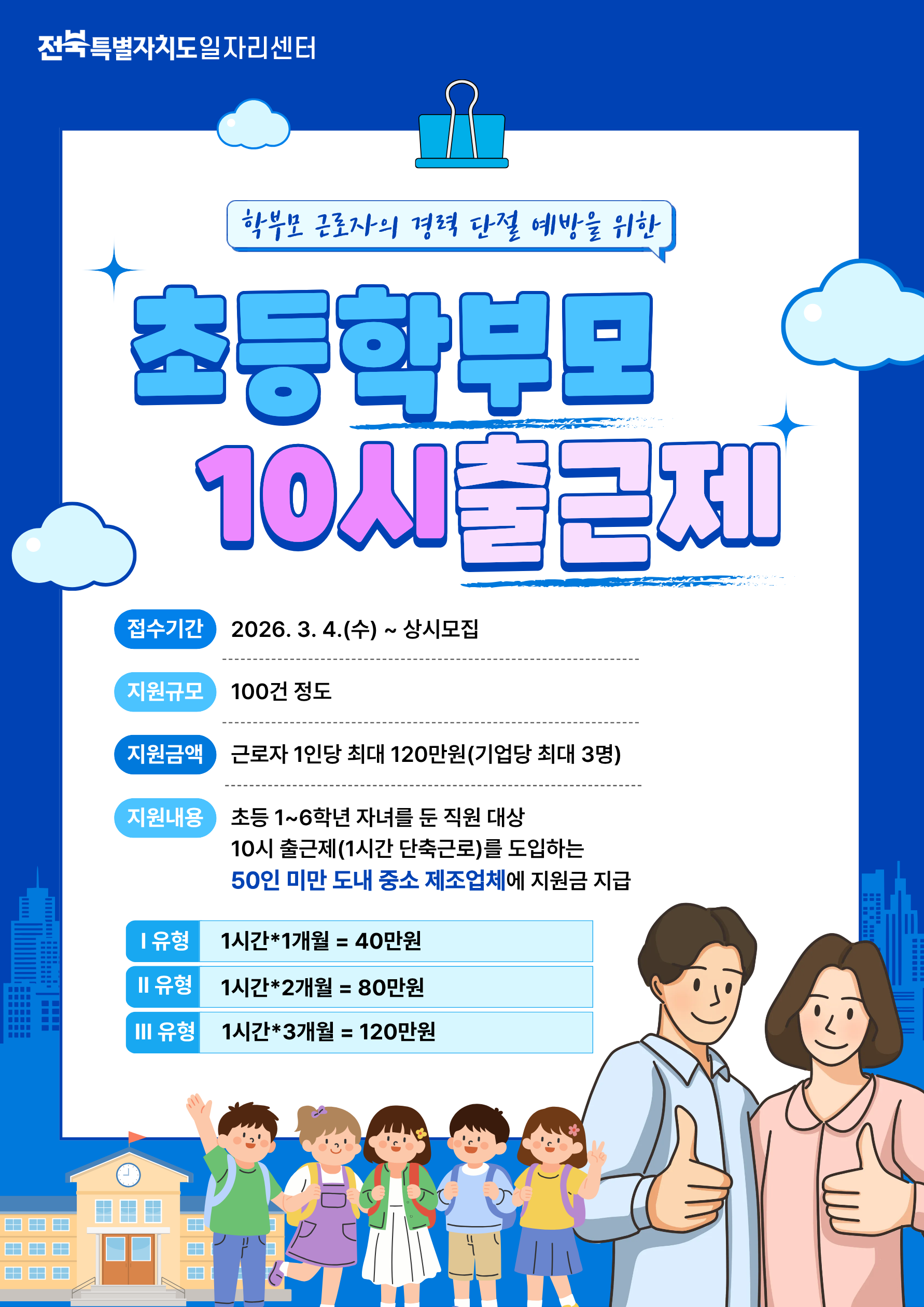 초등학부모 10시출근제